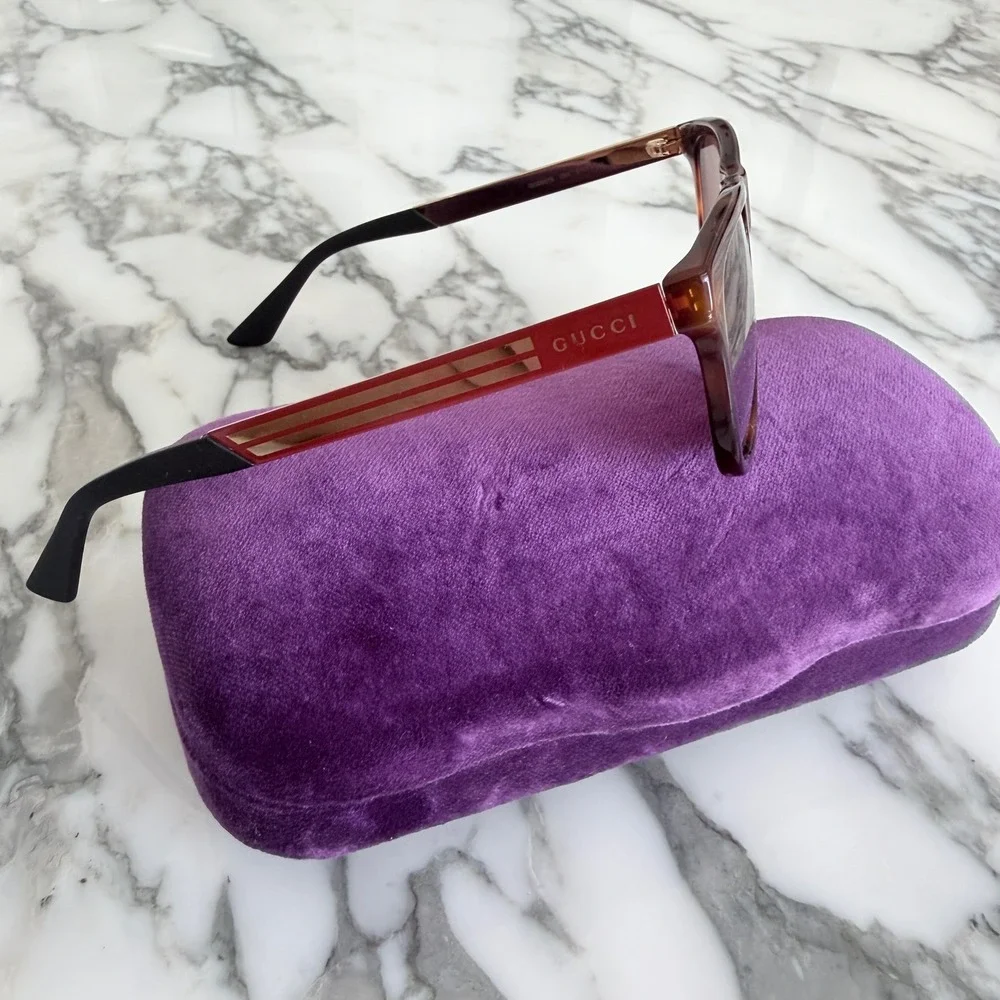Gucci Sunglasses GG0687S 004 Brown‎ Tortoise Gold Mens Unisex Made in Italy